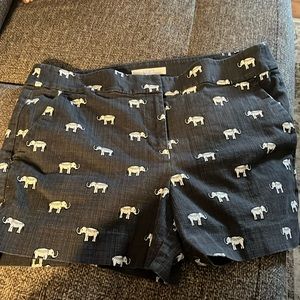 Loft Elephant Print Shorts